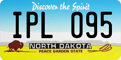 ND license plate IPL095