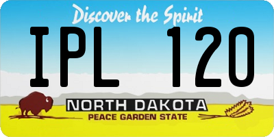 ND license plate IPL120