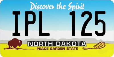 ND license plate IPL125