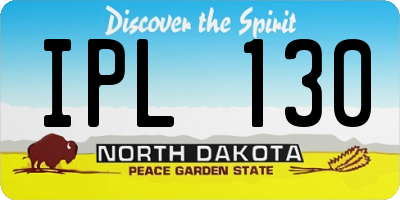 ND license plate IPL130
