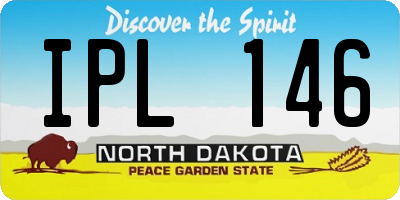 ND license plate IPL146