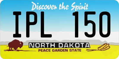 ND license plate IPL150