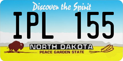 ND license plate IPL155
