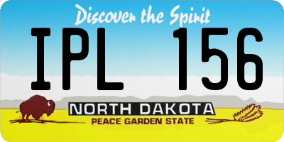 ND license plate IPL156