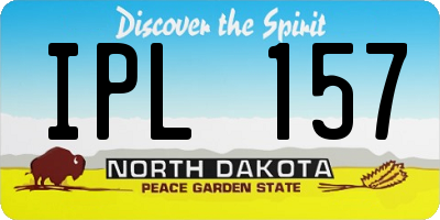 ND license plate IPL157