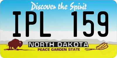 ND license plate IPL159