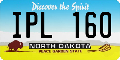 ND license plate IPL160