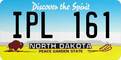 ND license plate IPL161