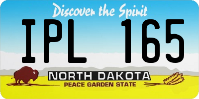 ND license plate IPL165