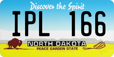 ND license plate IPL166