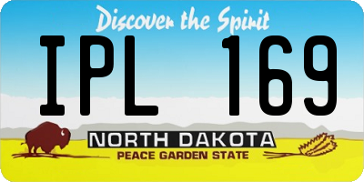 ND license plate IPL169