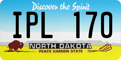 ND license plate IPL170