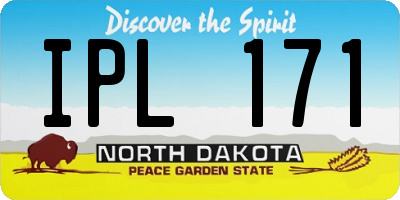 ND license plate IPL171