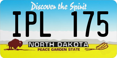 ND license plate IPL175