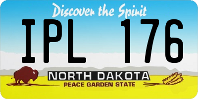 ND license plate IPL176