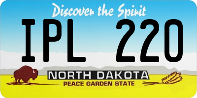 ND license plate IPL220