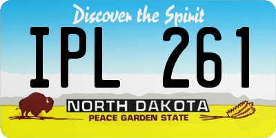ND license plate IPL261