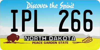 ND license plate IPL266