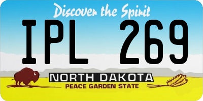 ND license plate IPL269