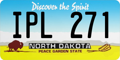 ND license plate IPL271