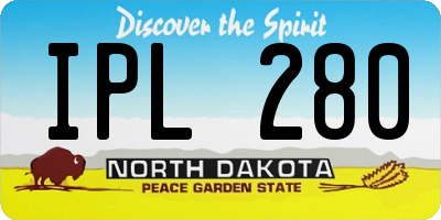 ND license plate IPL280