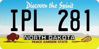 ND license plate IPL281
