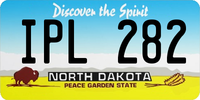 ND license plate IPL282