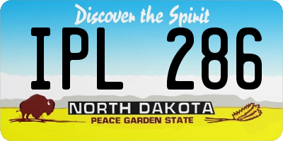 ND license plate IPL286