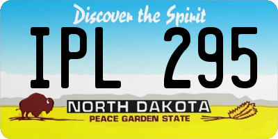 ND license plate IPL295