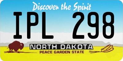 ND license plate IPL298