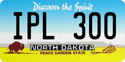 ND license plate IPL300