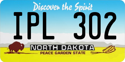 ND license plate IPL302
