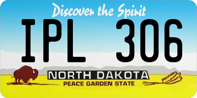 ND license plate IPL306