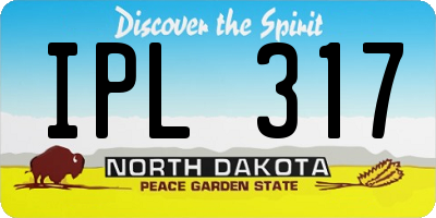 ND license plate IPL317