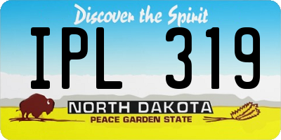 ND license plate IPL319