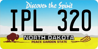 ND license plate IPL320