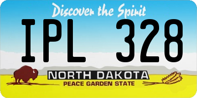 ND license plate IPL328