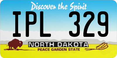 ND license plate IPL329