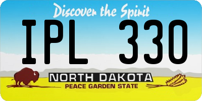 ND license plate IPL330
