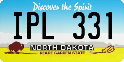 ND license plate IPL331