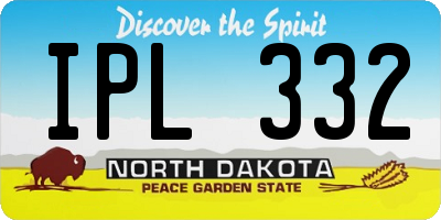 ND license plate IPL332
