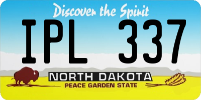 ND license plate IPL337