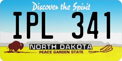 ND license plate IPL341