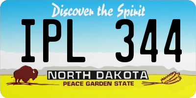 ND license plate IPL344
