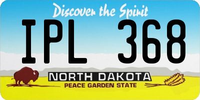 ND license plate IPL368