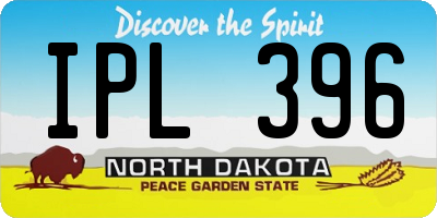 ND license plate IPL396