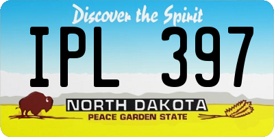 ND license plate IPL397