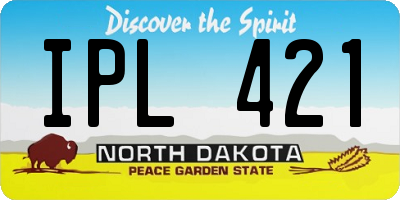 ND license plate IPL421