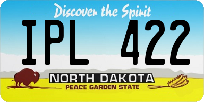 ND license plate IPL422