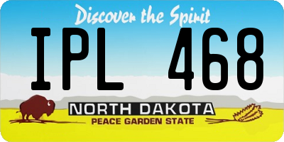 ND license plate IPL468